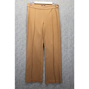 Tahari Pants size 8 Straight Leg Cognac Brown Size Zip Career Work